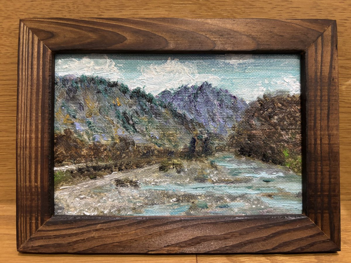 wamuko2023's tweet photo. #油彩画　#好きな風景 https://t.co/784dBlfoAh