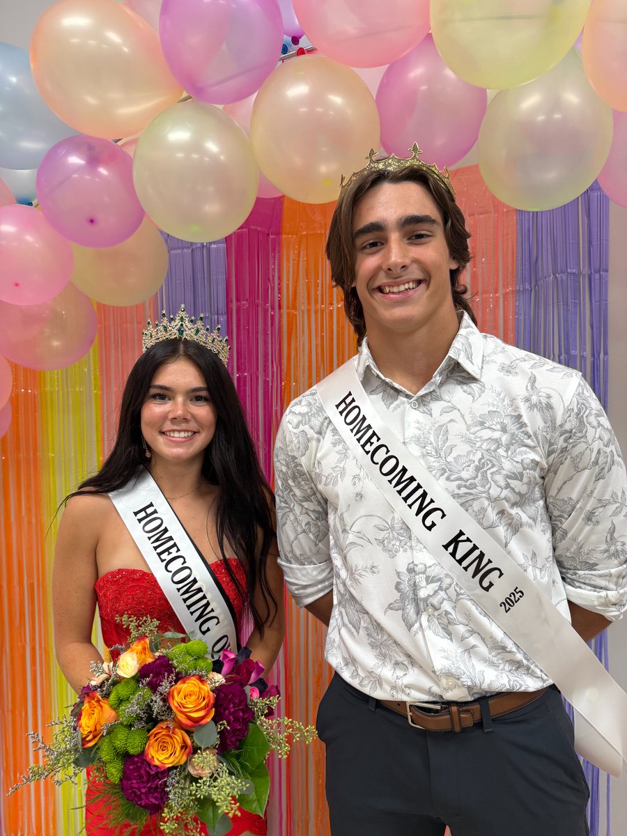 Congratulations to your 2025 Homecoming King Sully McManigal and Homecoming Queen Sara Greenfield! <a href="/HUHS_Football/">Hartford Football</a> <a href="/HUHS_BGTennis/">HUHS Boys and Girls Tennis</a>