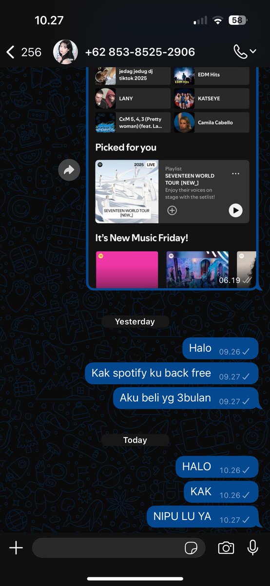 maleiazale's tweet photo. ANJING KETIPU BELI SPOTIFY TAIIII HATI HATI KALIAN SEMUA YG BELI APP PREM DI @kjomdis sumpah tai bgt https://t.co/huL9dWMOrm