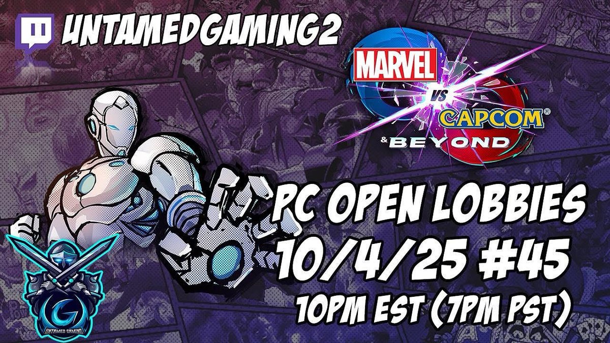 LIVE!

MVCI Beyond PC Open Lobbies #45 10/4/25 10pm EST (7pm PST)

Stream: twitch.tv/UntamedGaming2

#MVCIBeyond #MVCIB #UG #MarvelVSCapcom