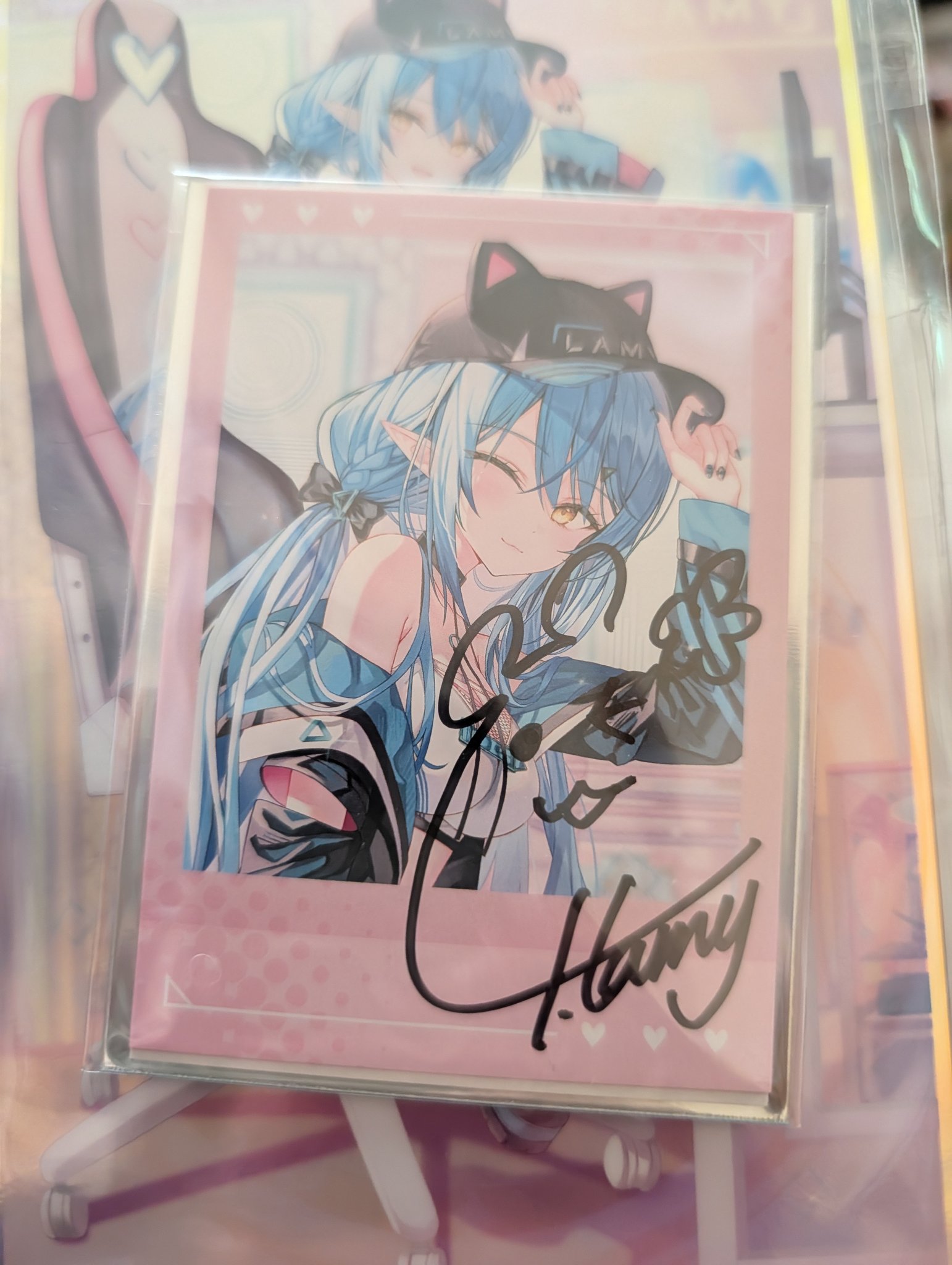 雪花ラミィ サイバー衣装記念 フルセット 直筆サイン 雪花ラミィ 雪花ラミィ サイバー衣装記念 フルセット 直筆サイン 雪花ラミィ