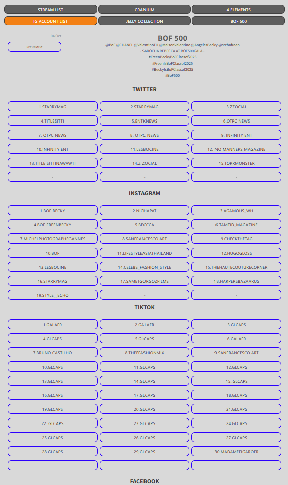 freenbeckywave's tweet image. #FreenBeckyBoFClassof2025
🌟BOF - UPDATED🌟
📌fbengagement.carrd.co/#bof500

Please remember that we always update our Carrd in real time. In case we miss any links, please comment or DM us . We really appreciate it!!

@BoF @CHANEL @ValentinoTH @MaisonValentino
@AngelssBecky…