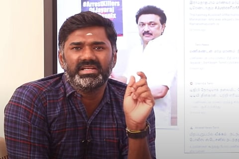 Rajiv_siait's tweet image. BREAKING 8:58 AM IST: DMK सरकार ने तमिलनाडु के यूट्यूबर हरिदास को गिरफ्तार किया, सिर्फ विजय जोसेफ रैली भगदड़ पर सवाल पूछने के लिए! जनता की आवाज़ को जेल में डाल दिया, राहुल गांधी और लिबरल्स मौन! #DMKExposed #SaveFreeSpeech #TamizhagaVikazh