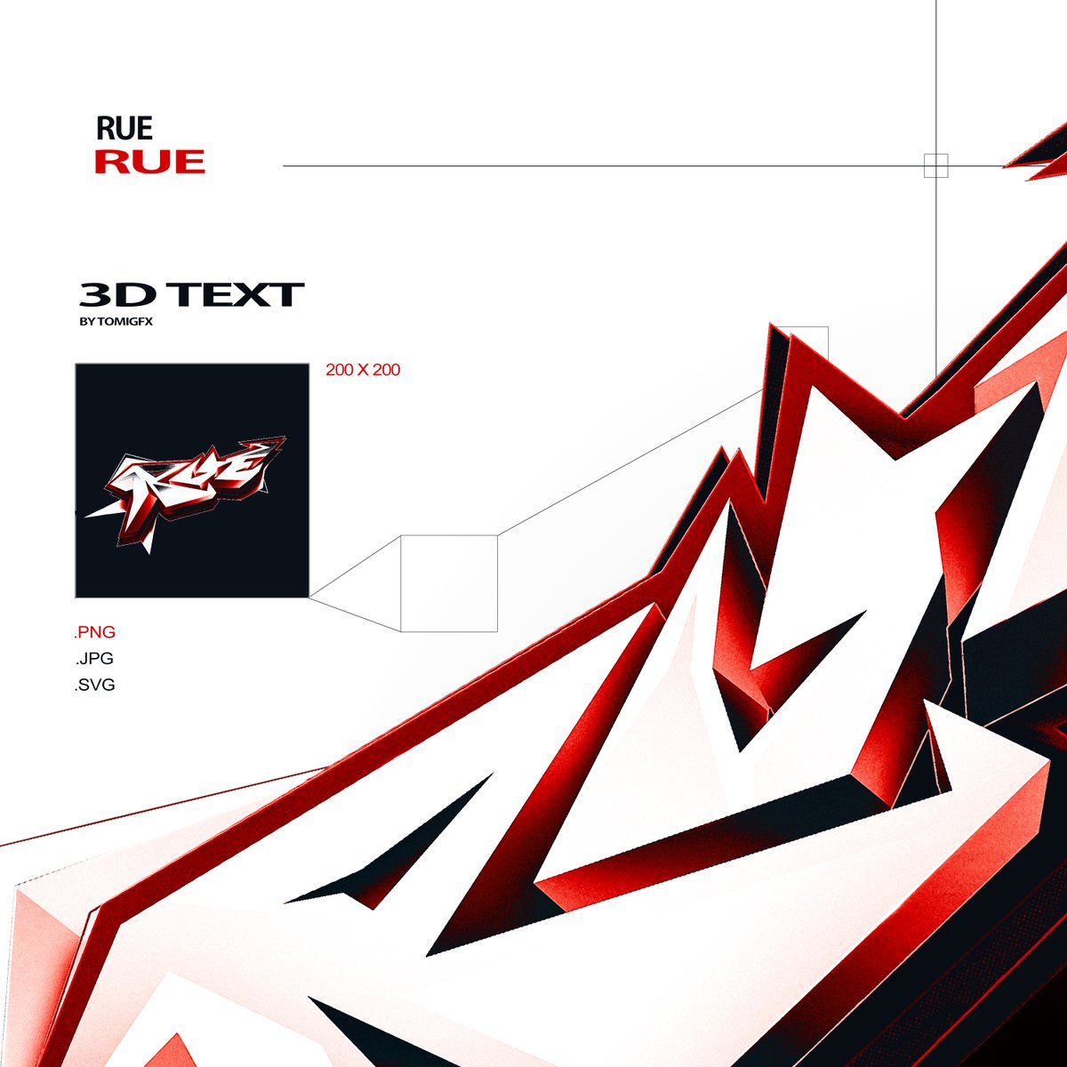 Rue 3D Text 🟥