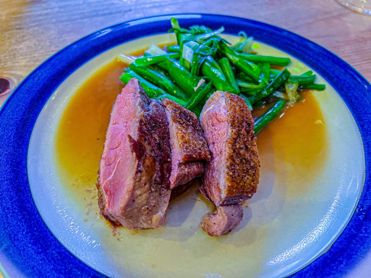 Satnam Singh (@satnam6502) on Twitter photo For the hot pan vs. cold pan controversy I am on the side of the hot pan. Seared duck breast with a whisky soy sauce (Oban 14), on a bed of spring onions, asparagus and sugar snap peas. I started with a dry Hestan titanium pan at 200°C and seared the scored salt and pepper skin For the hot pan vs. cold pan controversy I am on the side of the hot pan. Seared duck breast with a whisky soy sauce (Oban 14), on a bed of spring onions, asparagus and sugar snap peas. I started with a dry Hestan titanium pan at 200°C and seared the scored salt and pepper skin