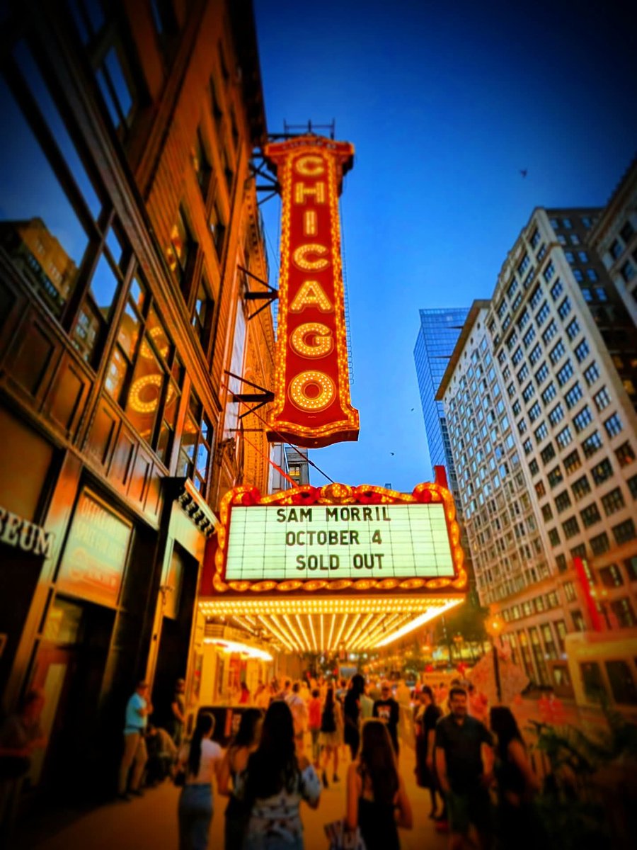 JoshuaWeidling's tweet photo. Sam Morril. October 4, 2025. Chicago Theatre. https://t.co/2siSyp2txW