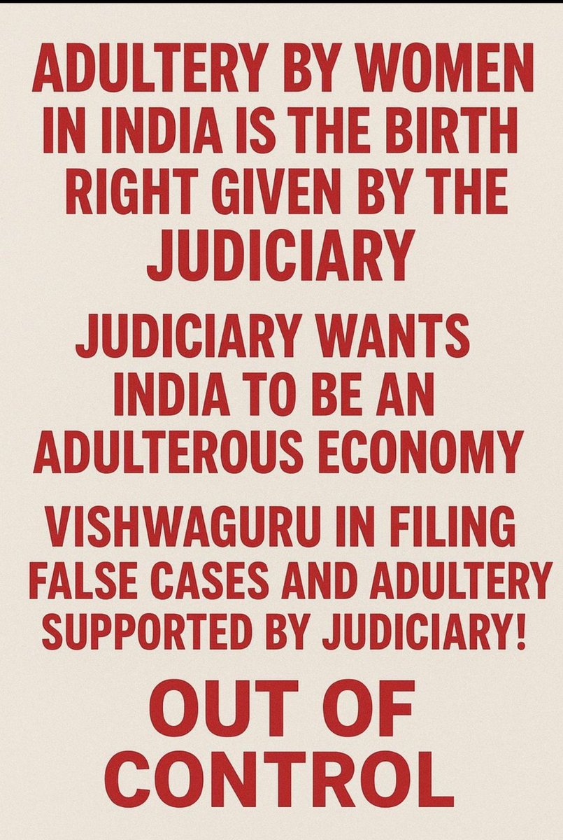 Justice should be equal to all. It should not be biased. We need reforms in judiciary.....

Giving date to date makes injustice to men.

#NyayPrayaas4Men #EmergingBharat4Men #MenToo #EmergingBharat4Men2025