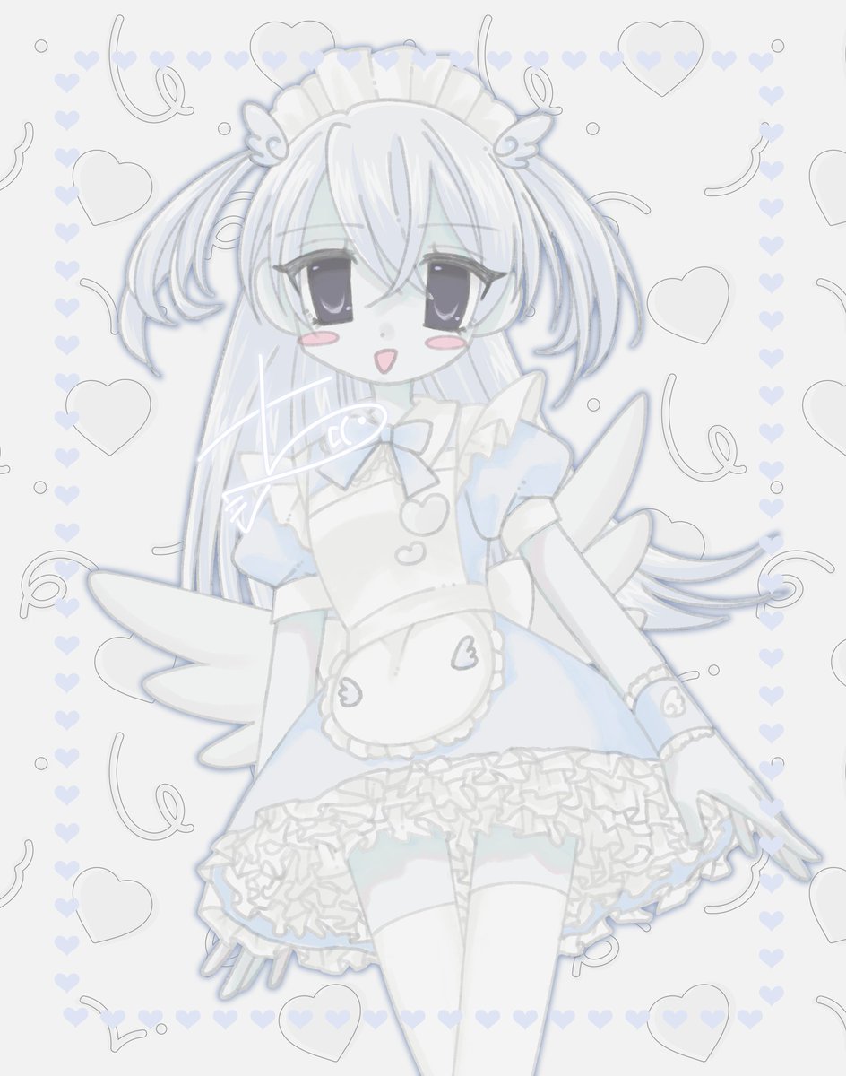 chigyo_o's tweet photo. 🤍🪽🤍
#oc #illustration #天使の日 #メイド https://t.co/7VxgLb5Pv9