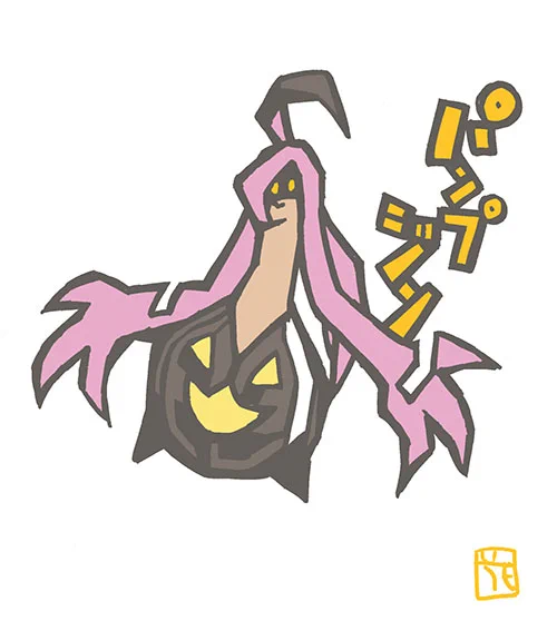 このタッチでモンスターイラスト パンプジン #このタッチ #ファンアート #ポケモン