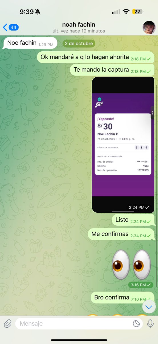 <a href="/iam_noah2/">Noah</a> Bro te pagué lo del contenido y nunca enviaste nada , te conectas al telegram y ni respondes