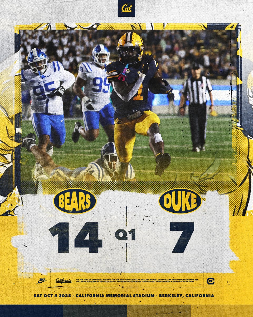 CalFootball's tweet image. 🔵🟡🟡🟡

#SmartAndTough #GoBears