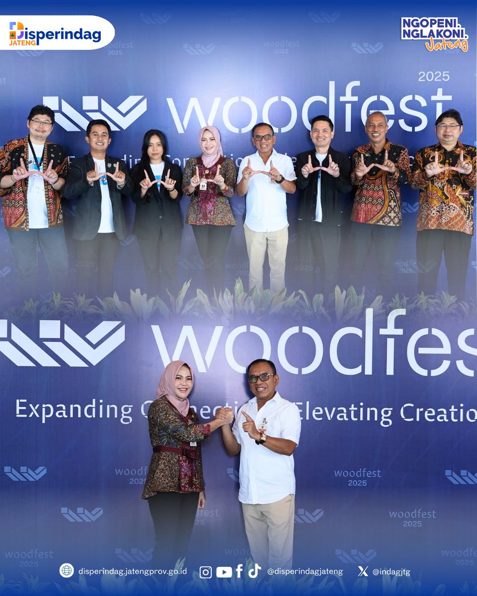 indagjtg's tweet photo. Kadis Perindag Prov. Jateng mewakili Gubernur Jateng membuka kegiatan pameran KAPIKA Woodfest 2025 yg digelar di di Marina Convention Center, Semarang pada 3–5 Oktober 2025. Acara ini menghadirkan puluhan tenant yang bergerak di bidang furnitur, desain interior, dan kontraktor. https://t.co/uunfWAXhY0