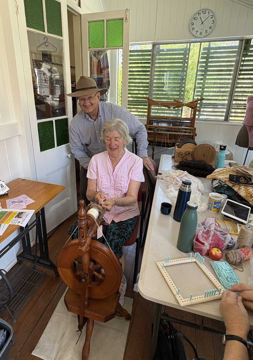 c_condon's tweet photo. So much fun at the Ipswich Historical Society Annual Heritage Fun Day at Cooneana Heritage Centre. 

Historical displays, coal mining artefacts, blacksmiths, veteran cars, bikes and trucks, coaches, spinners and weavers, genealogy - so much to do and see. The place is a real gem! https://t.co/BebVMZqNJz