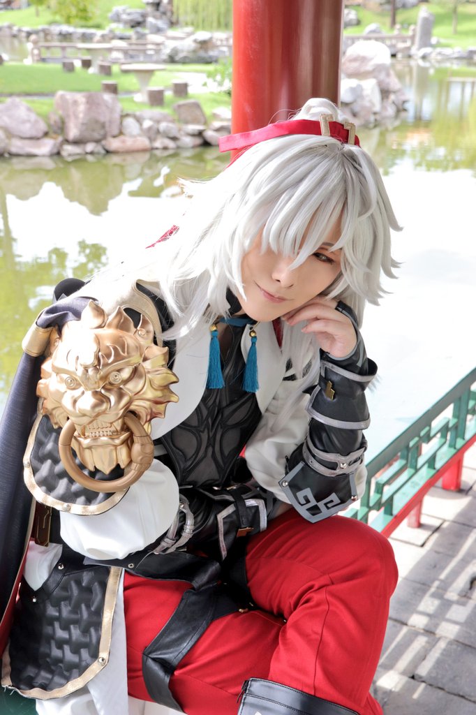 1059Sekigahara's tweet photo. 【コス写※HSR】

─さぁ…奇兵の出番だ─

          《仙舟羅浮の神策将軍》

景元:vegio
photo:くっきーさん
Wig:@ryo_wig013 様 https://t.co/rpdVeFOyg1