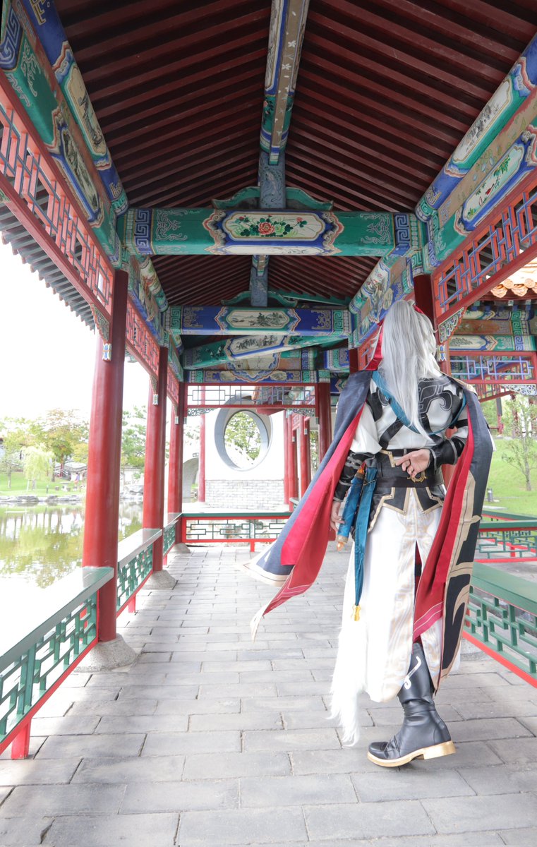 1059Sekigahara's tweet photo. 【コス写※HSR】

─さぁ…奇兵の出番だ─

          《仙舟羅浮の神策将軍》

景元:vegio
photo:くっきーさん
Wig:@ryo_wig013 様 https://t.co/rpdVeFOyg1