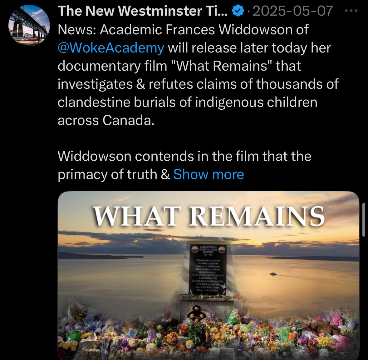 VancouverThorn's tweet image. Tonight Mayor Ken Sim is amplifying disinformation from a known white nationalist account, with a history of promoting residential school denial. 

Sim should be ashamed. #vanpoli