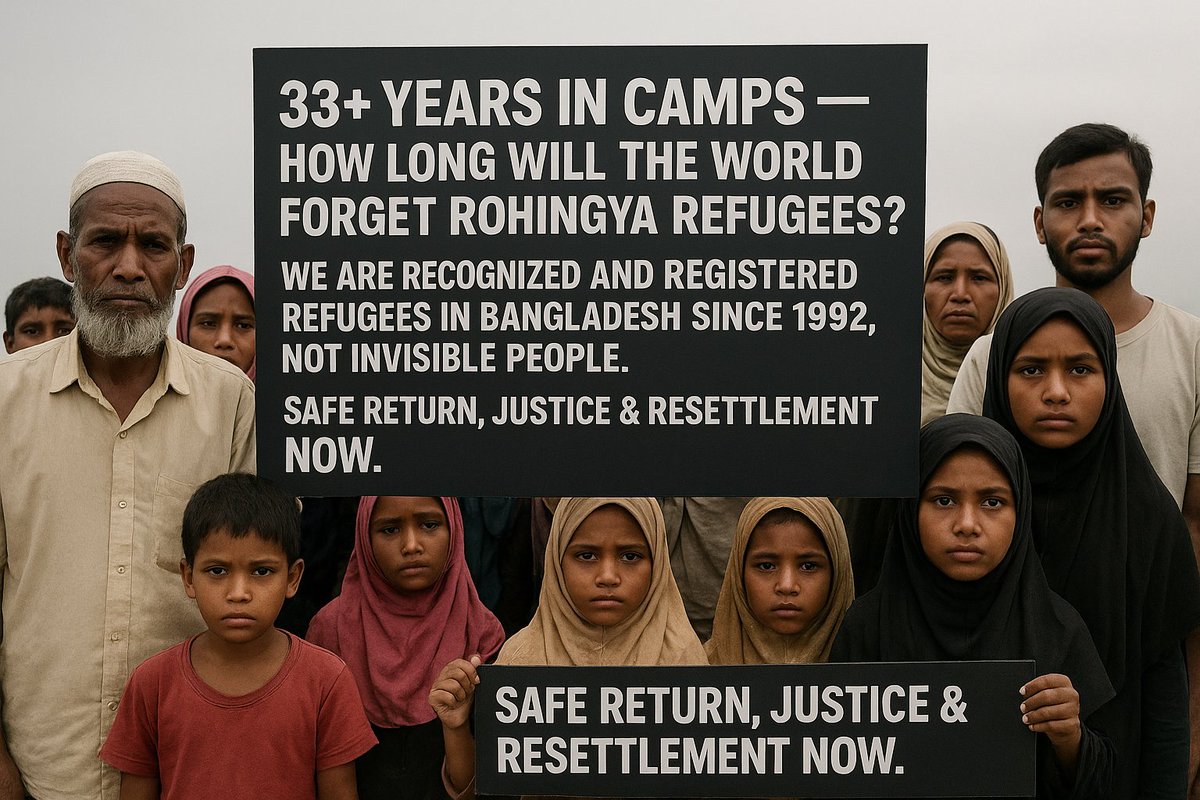 RRANforRohingya's tweet image. UNGA 2025 ends with no concrete roadmap for Rohingya’s future. The same empty promises repeat every year. We need results, not rhetoric. Global bodies must adopt alternative, decisive solutions. The Rohingya refugees trapped in camps for decades.
#RohingyaSolutions #EndImpunity