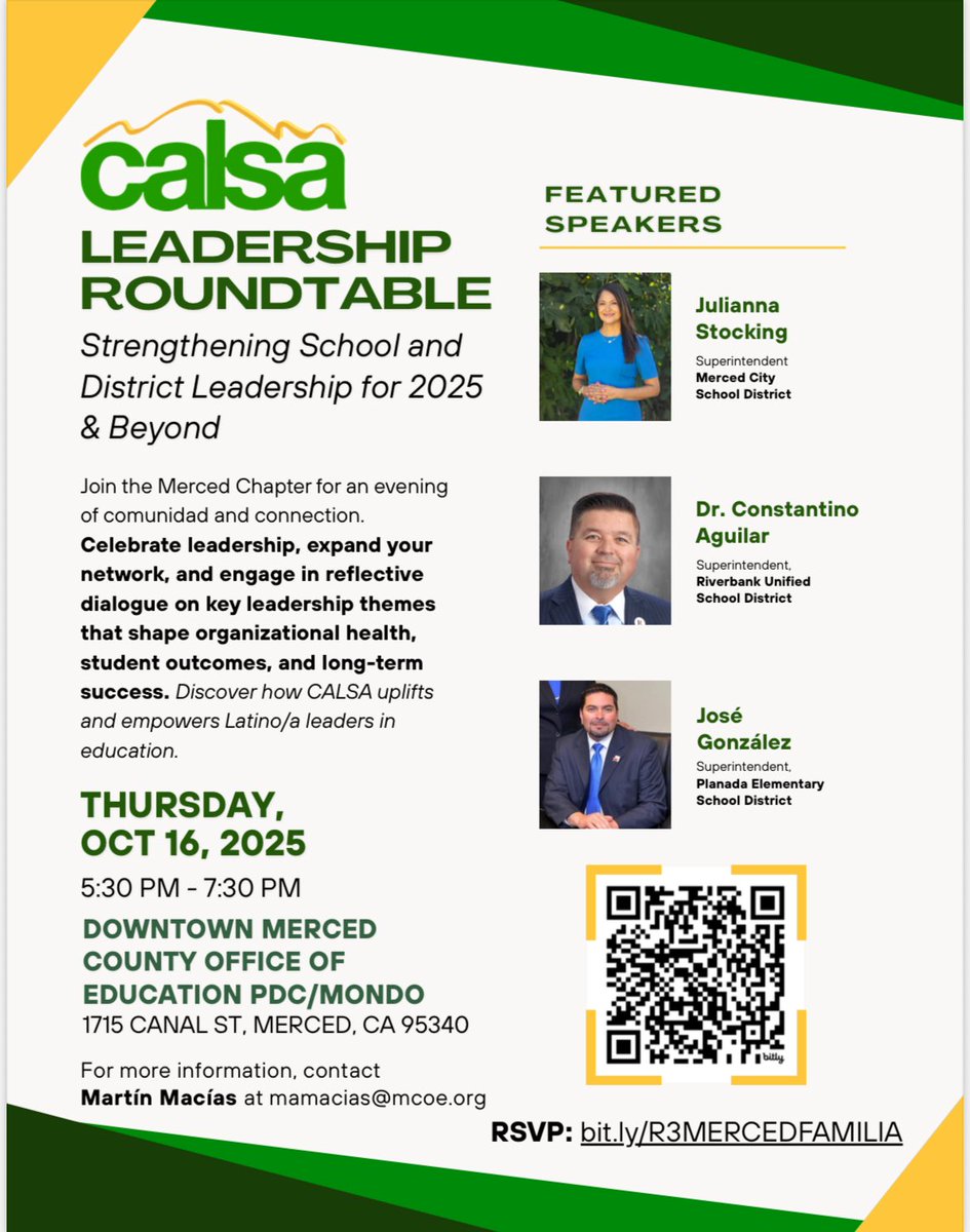Join the northern Region 3 CALSA movement to grow your network and get to know transformational leaders. Don’t miss out!