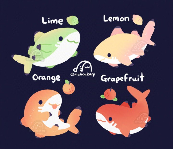 vitamin sea sharks 🍋🍊🦈