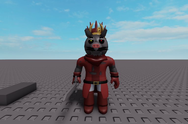 Em3raldQuartz's tweet image. King redesign!! (from tenouous’s old piggy customs)
Sorry for the bad quality T~T
#piggy #RobloxPiggy