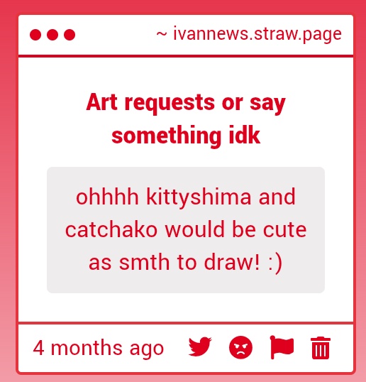 IvyWash's tweet photo. Me when I need to draw but I actually do it months later (I'm really sorry anon)
Kittyshima and Catchako for the ppl. 
#KirishimaEijirou #OchakoUraraka https://t.co/54fv11EkHz
