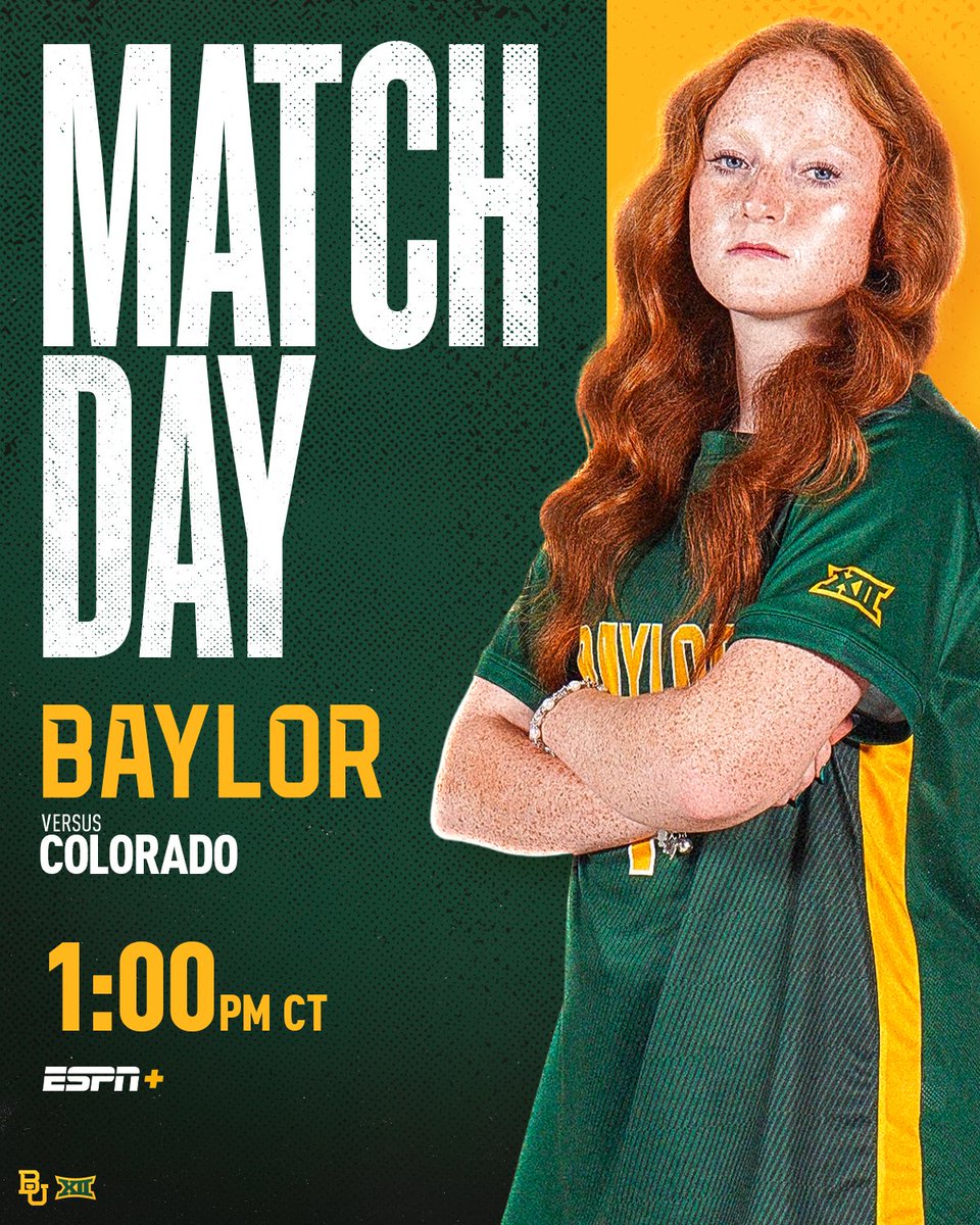 Your Sunday matinee 🎬🍿

🆚 Colorado
⏰ 1 p.m. CT
⚽️ Youth Day
🏟️ Betty Lou Mays Field
📺 ESPN+
🔗 linktr.ee/BaylorFutbol

#SicEm | #PeoplePassionPurpose