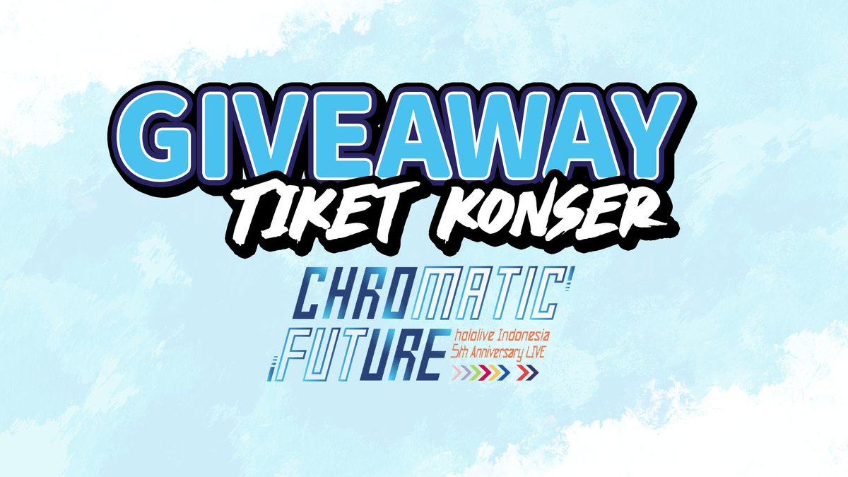 maikaze_'s tweet photo. Buat ngeramein Konser pertama Full ID
mau bagiin tiket, Total 2 tiket!
tapi ada syaratnya

Detil dibawah ini!
#ChromaticBarengan https://t.co/iIO71d8oVi