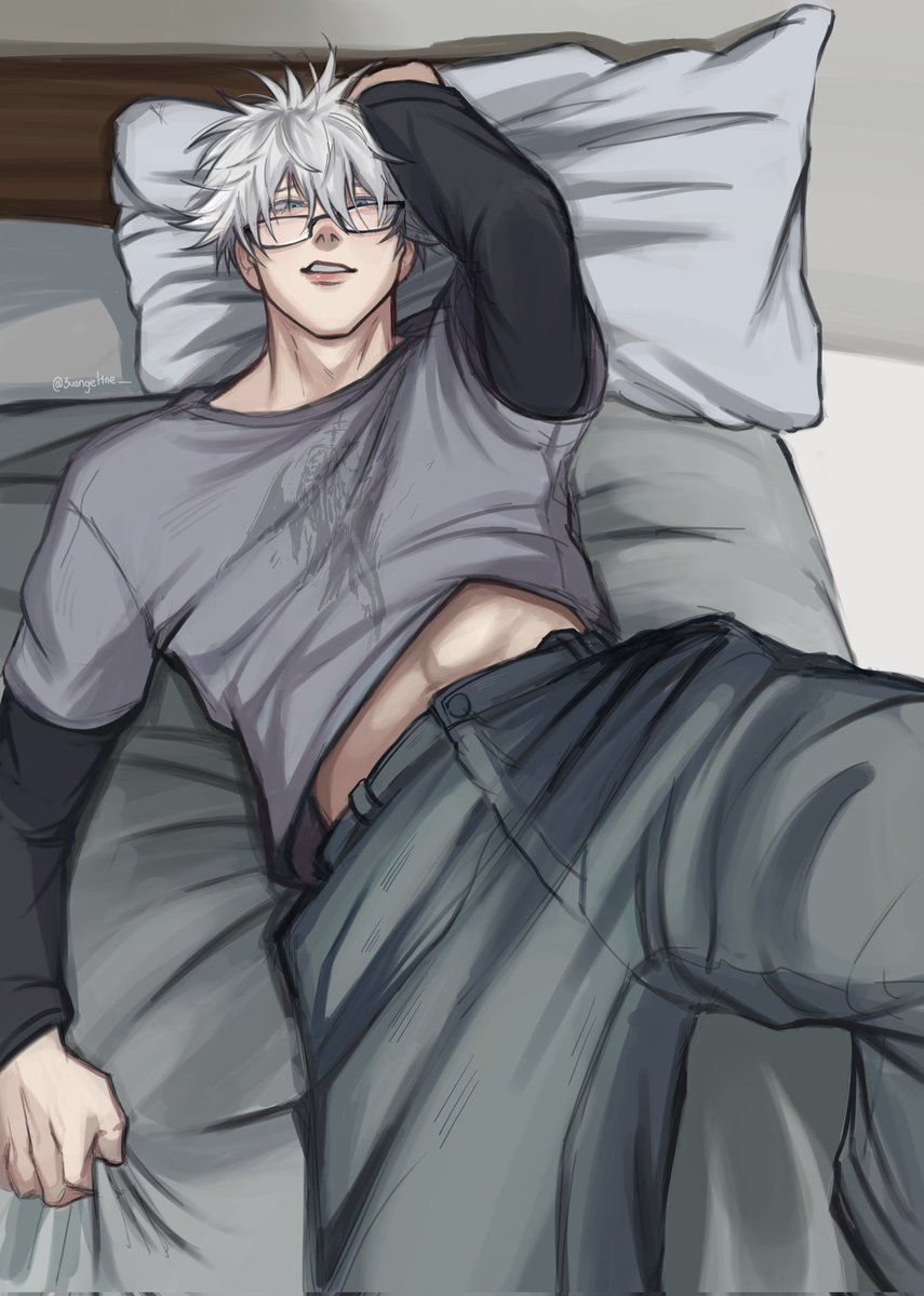 Nerdjo on a bed... ig...
.
.
#gojosatoru #jjk #fanart