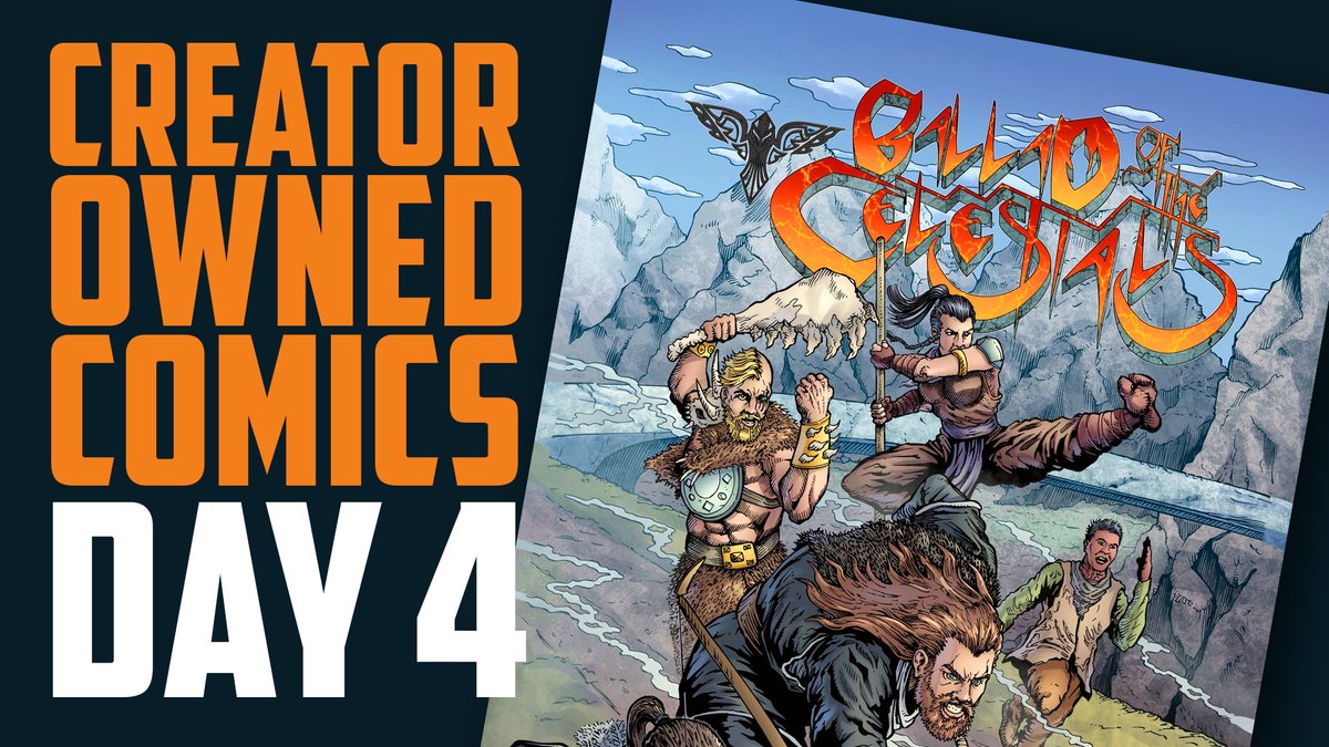 Day 4 - Ballad of the Celestials #1   

The story of a band of warriors fighting their way through an ancient world of mythical beasts and evil men. <a href="/D_RoKk_/">Derek (The Dukester) Clay</a>'s art is very nice, however to be honest,  I found the story quite difficult to follow.

 #creatorownedcomics #coctober