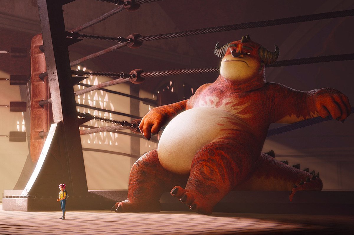 Found Rumble on Prime Video by accident and excuse me?? A monster wrestling movie packed with chubby bara furries and kink energy?? Why did no one tell me sooner 😭🔥