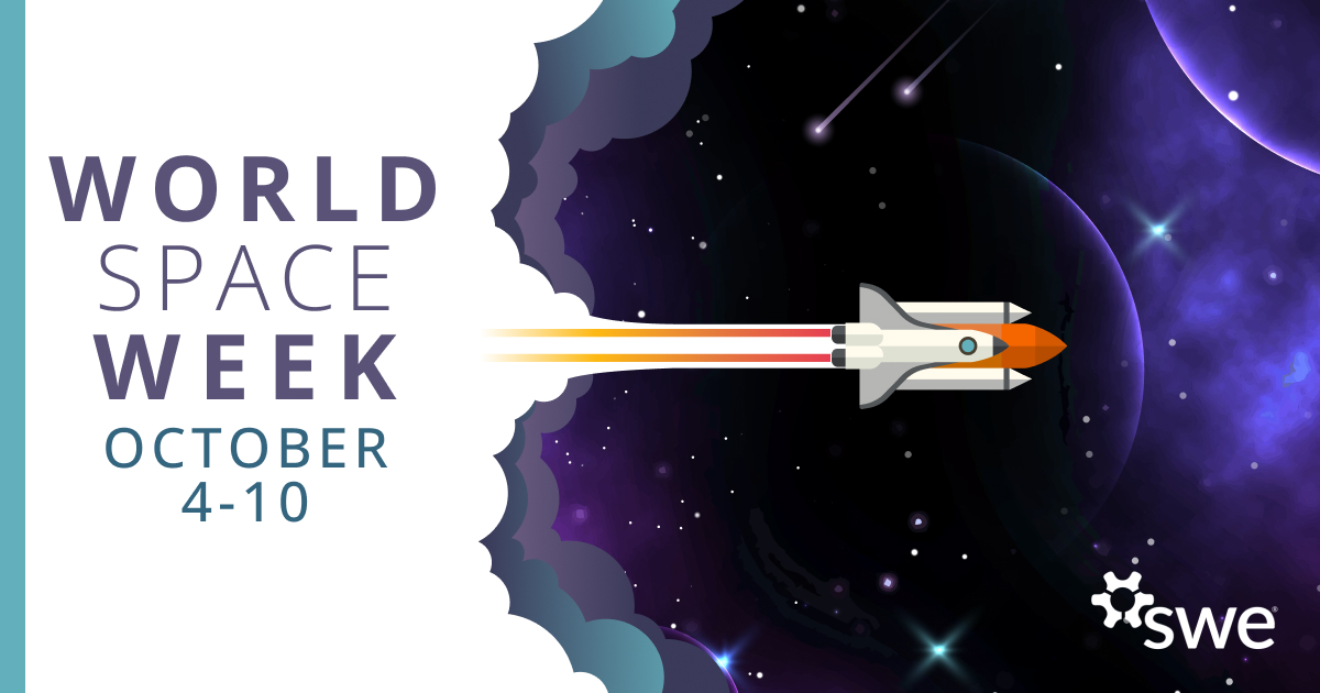SWEtalk's tweet image. World Space Week (Oct 4–10). 

Engineers—women and allies—turn ideas into orbit. Fun fact: JWST’s sunshield unfolds to about a tennis court in size. What space breakthrough inspires you? 

#WorldSpaceWeek #WomenInSTEM #AlliesInSTEM