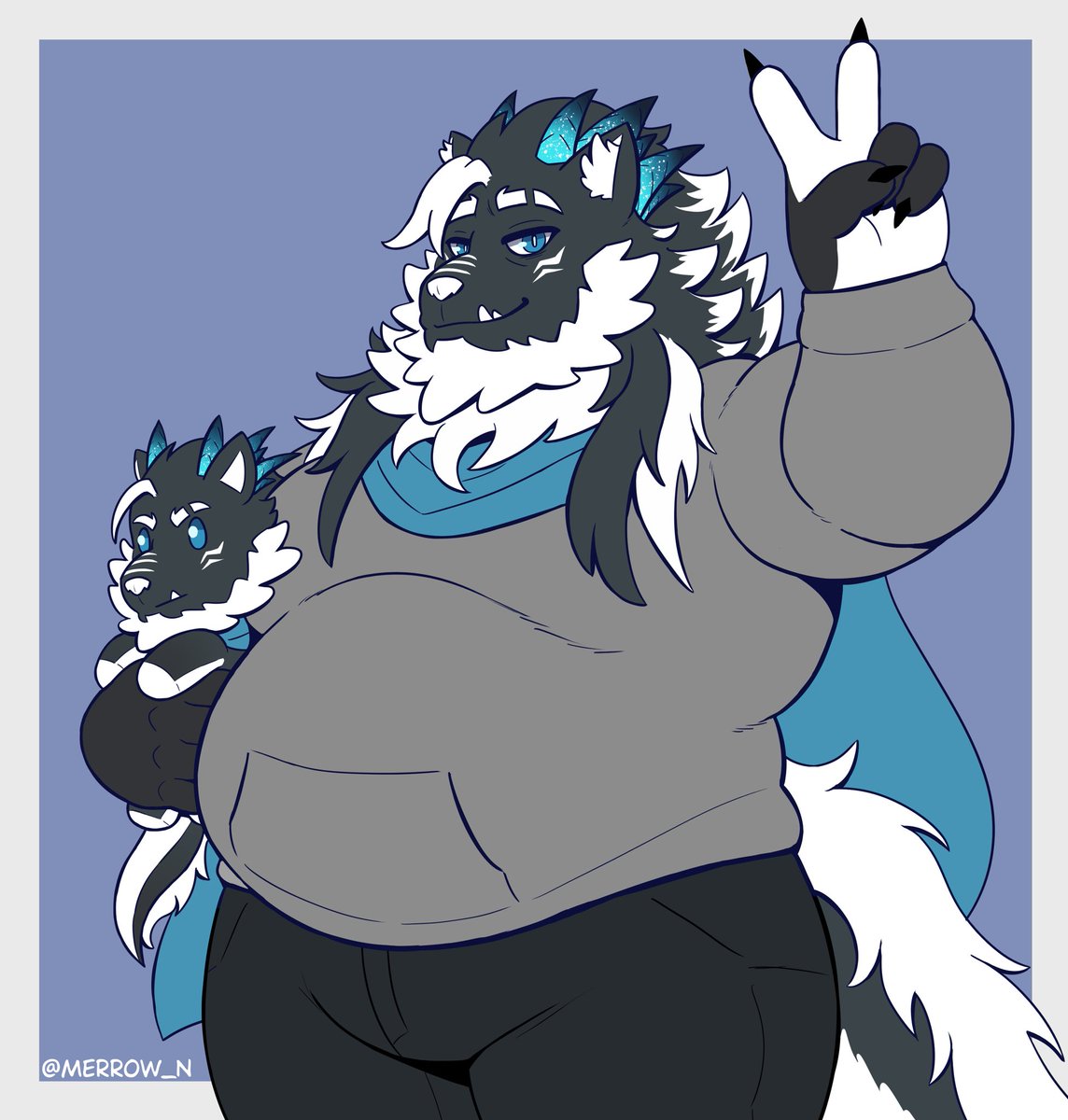 Sen is getting ready for that fat boy fall 

Art by <a href="/Merrow_n/">Merrow</a> !!!!