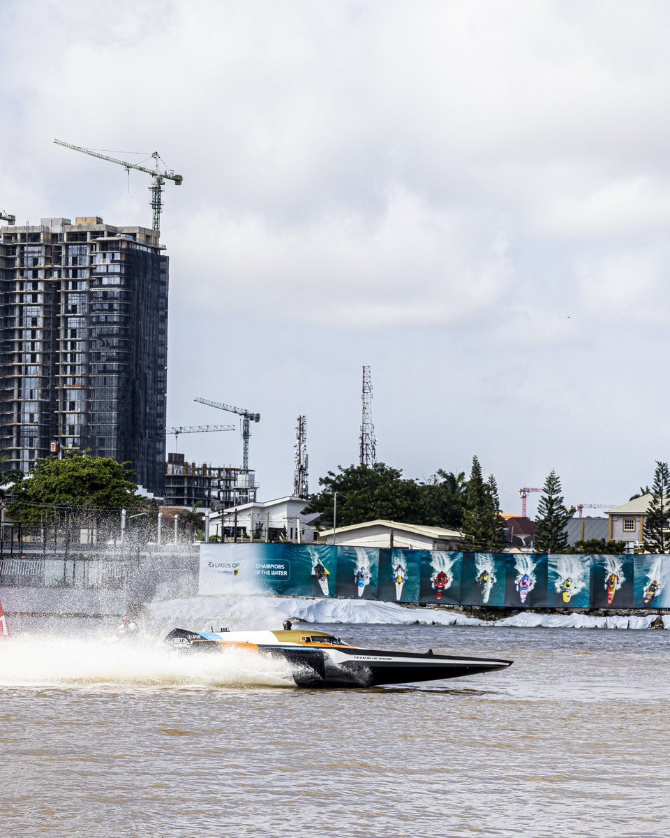 E1LagosGP's tweet photo. Today’s qualifying trials marked a milestone, the first-ever E1 World Championship qualifiers on African waters.

Team Brazil claimed P1 (first position), followed closely by Team Rafa and Westbrook Racing. 

#E1LagosGP #E1Series #Qualifying https://t.co/tyd8cxiyJR