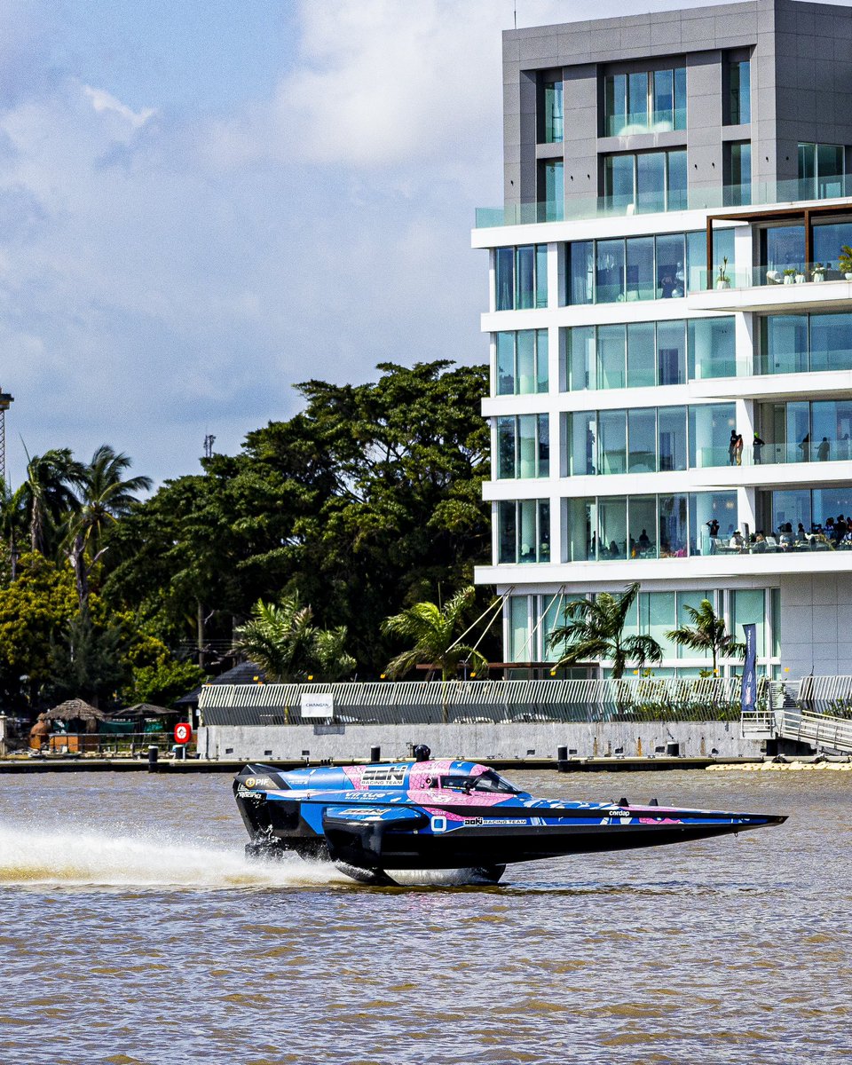 E1LagosGP's tweet photo. Today’s qualifying trials marked a milestone, the first-ever E1 World Championship qualifiers on African waters.

Team Brazil claimed P1 (first position), followed closely by Team Rafa and Westbrook Racing. 

#E1LagosGP #E1Series #Qualifying https://t.co/tyd8cxiyJR