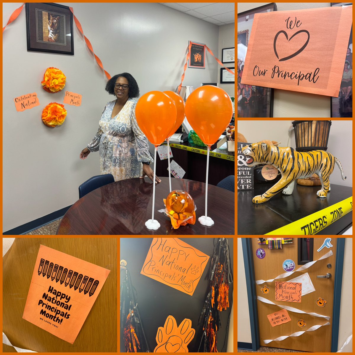 Happy #NationalPrincipalsMonth to Dr. Dobson. Thank you for all you do for our students and staff. We appreciate you. #TigerPride #WeLoveOurPrincipal
