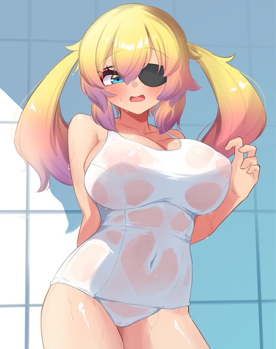 透け白スク水オリーヴ…!? 