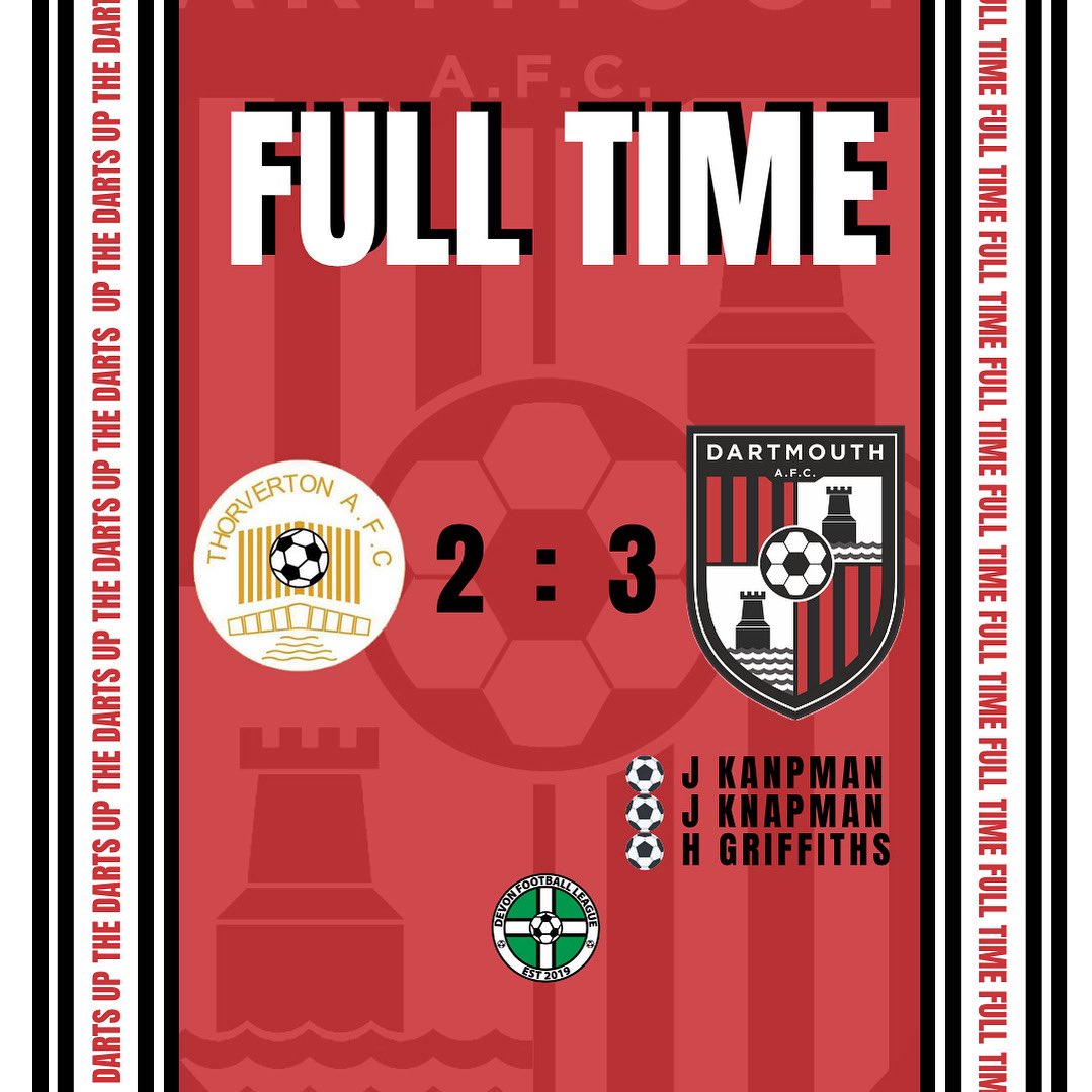 DartmouthAFC's tweet photo. 3 wins from the last 4

And a great three points on the road at Thorverton today, after going behind after only 3 minutes.

🎯

🔴⚫️⚪️ https://t.co/XVvWFKujqt