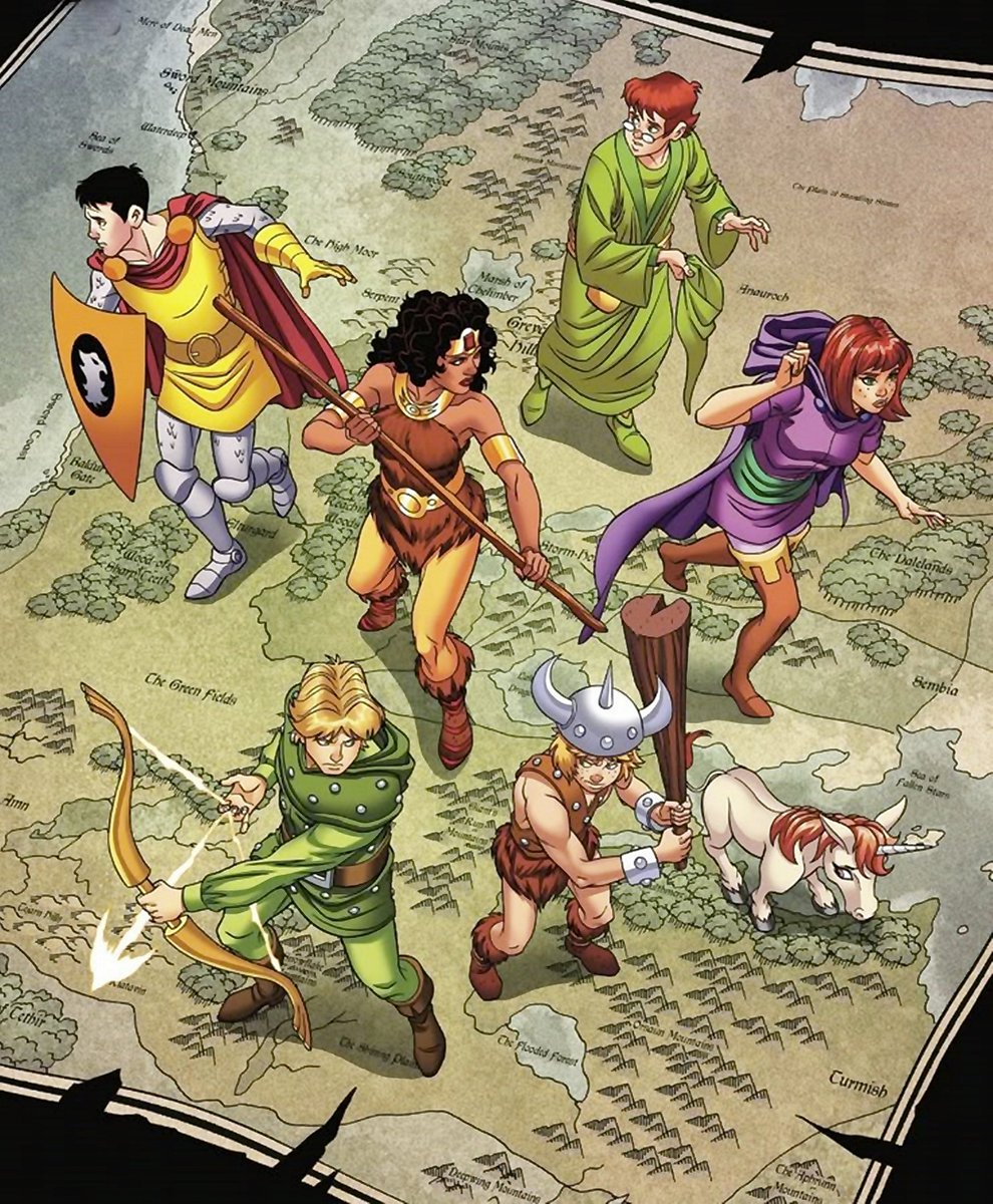 Saturday Morning Cartoons: Dungeons &amp; Dragons cover art by Tim Levins 
#dndart #ComicArt