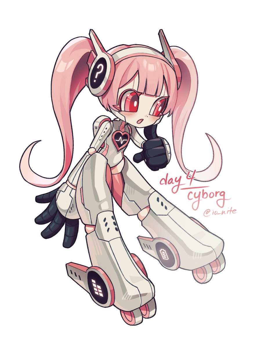 day 4 🤖🩷 - I think she turned out rly cute hehe
