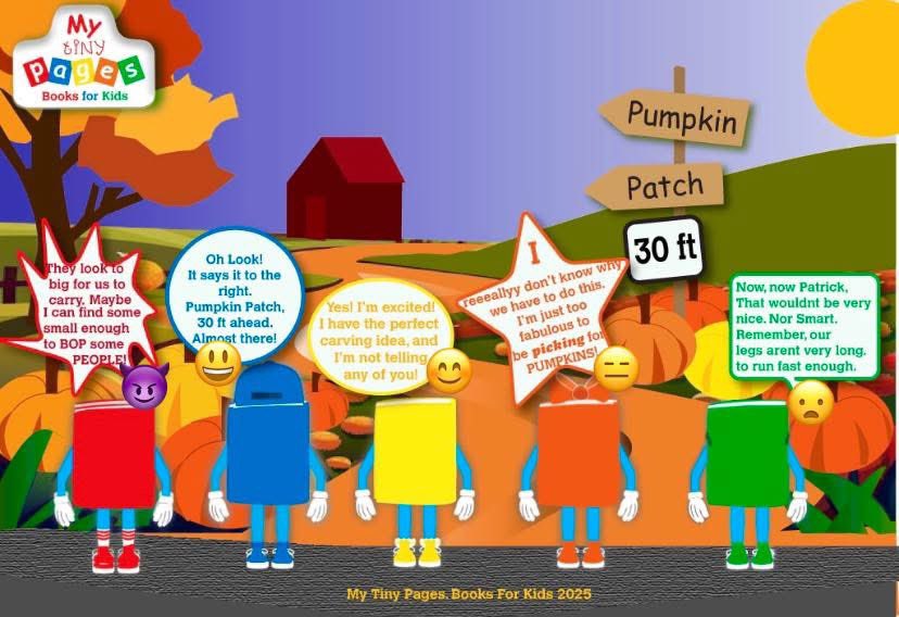 MyTinyPages's tweet image. #MyTinyPages #ChildrensBooks #EasilyIdentifiableObjects #Numbers #Colors #BooksForKids #KidsBook #Read #Learn #Grow #Numbers #Colors #Words #Objects #Montessori #Preschool #Kindergarten
#PumpkinPatch #Halloween 👻
LOL!