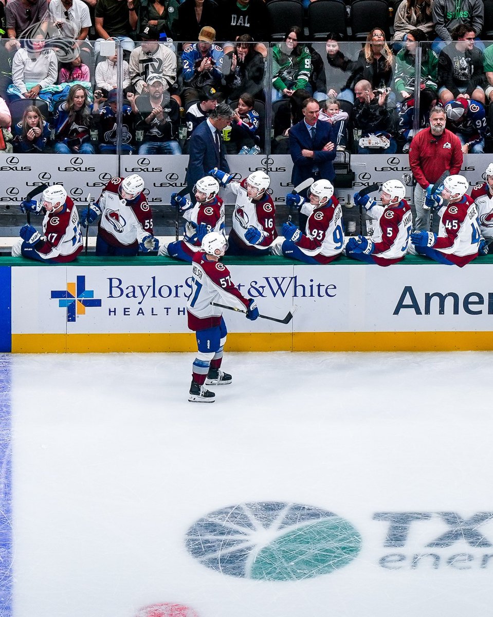 Avalanche's tweet photo. Give it up for Nielsen 👏 https://t.co/tzU68E0Wfc