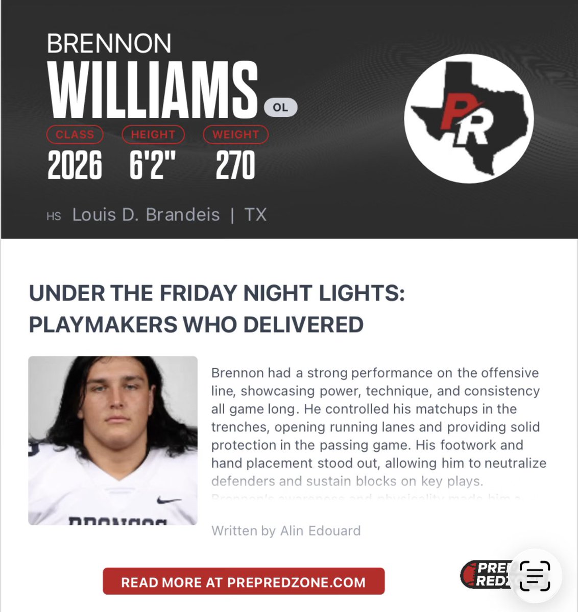 Thank you for the write up Coach Edouard!

<a href="/iam_alinedouard/">Coach Alin Edouard</a> <a href="/PrepRedzoneTX/">Prep Redzone Texas</a>