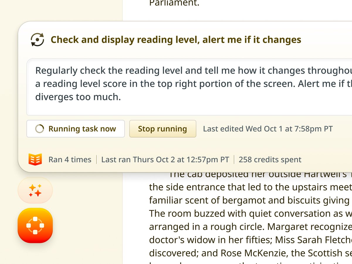 maxburnside's tweet image. A few closeup details of a quick access panel for running AI tasks