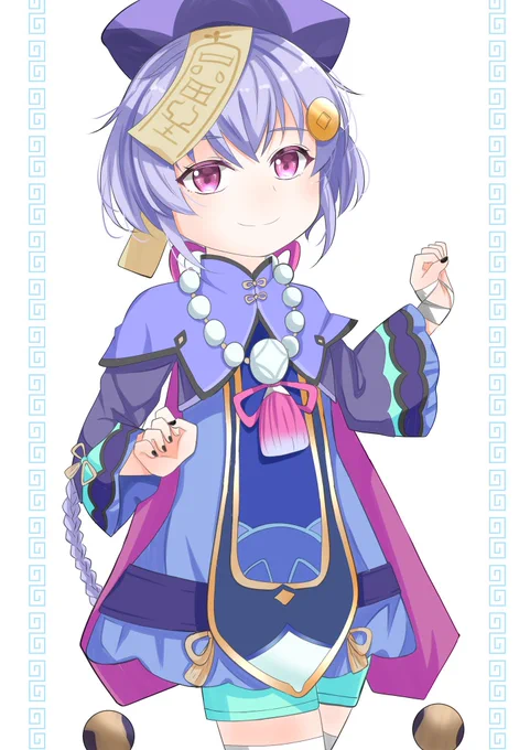 七七ちゃん!! (前に描いたイラストを手直しした) #原神 #GenshinImpact #七七 #qiqi