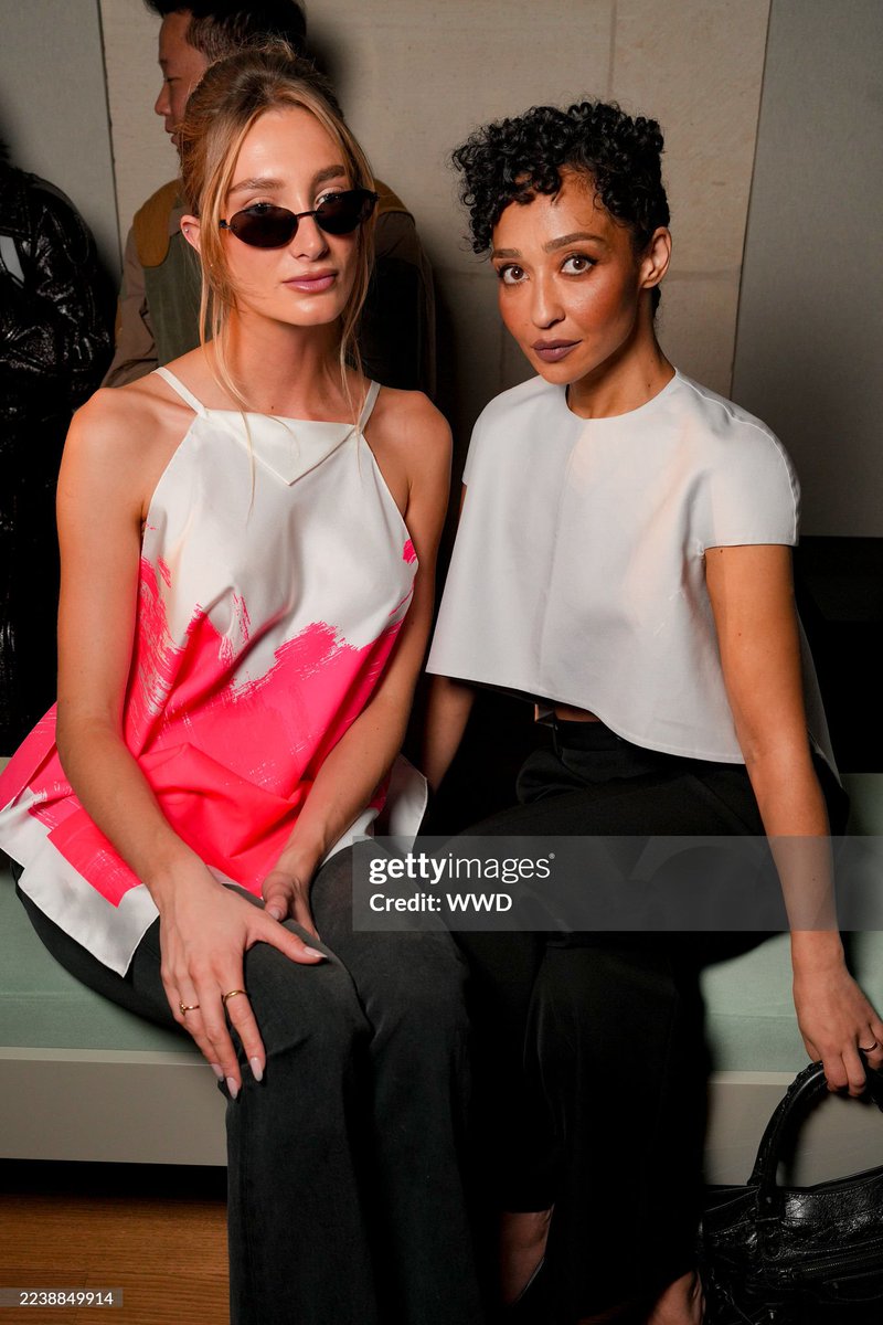 Mathilde Pinault and Ruth Negga at the Balenciaga fashion show as part of Spring/Summer 2026 #ParisFashionWeek