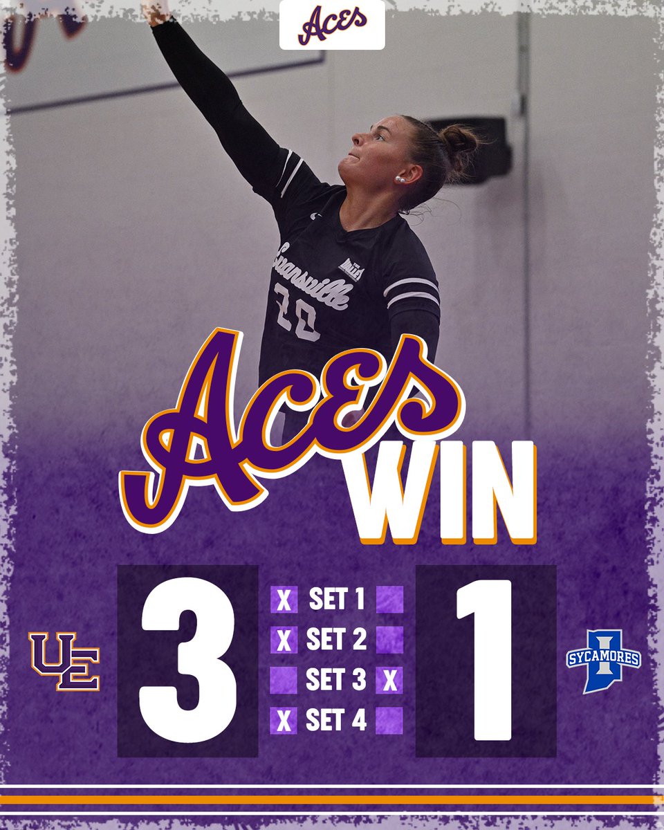 Aces pick up their first conference win of the season!

🏐#ForTheAces