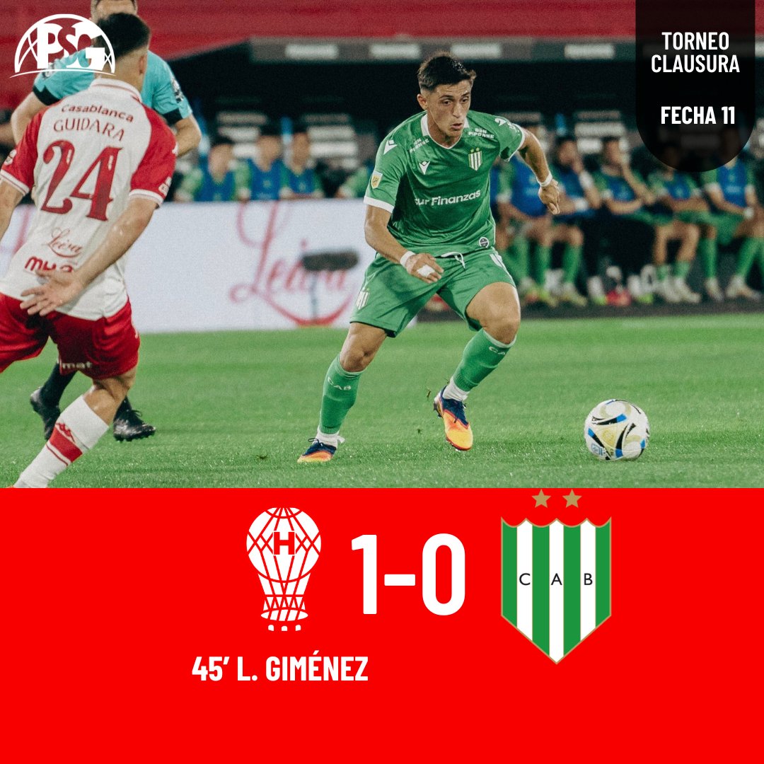 GANOOOOO #HURACÁN 

Con el gol de Luciano Giménez, El Globo se impuso ante Banfield en el Palacio Ducó y vuelve a ganar después de 7 partidos y toma aire en las tablas.

Próxima parada, Aldosivi en Mar del Plata.