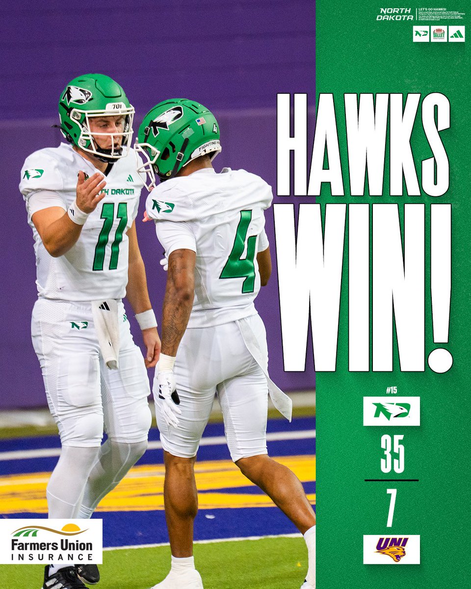 That's a W in the UNI-Dome for North Dakota!

#UNDproud | #LGH