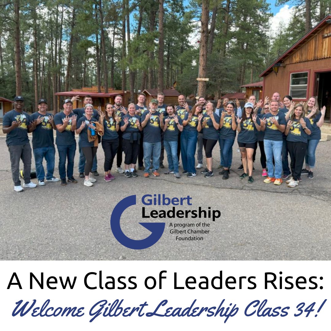 GLeadership's tweet image. Gilbert Leadership Class 34 is here! This year’s cohort kicked things off with Orientation and a full day of team-building. Representing a range of industries, these leaders are ready to grow, connect, and make an impact in our community.

Meet them at shorturl.at/NdgnA.