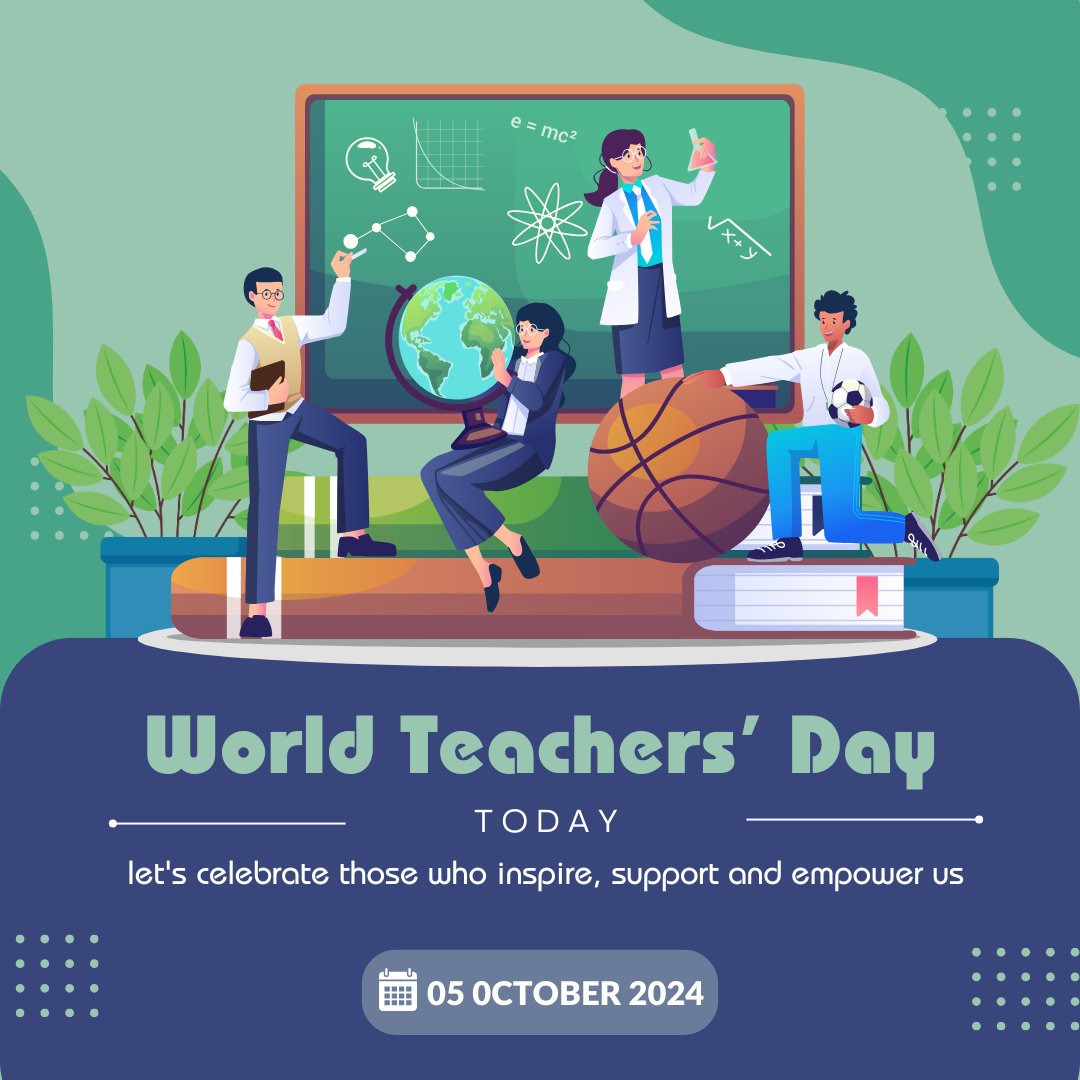 It's World Teachers Day - teachers play a vital role in shaping our knowledge and shaping who we become. Teachers can be found in schools, universities, in your family and in your workplace. They inspire, support and empower us. #WorldTeachersDay #WeAreOceania #universitysport